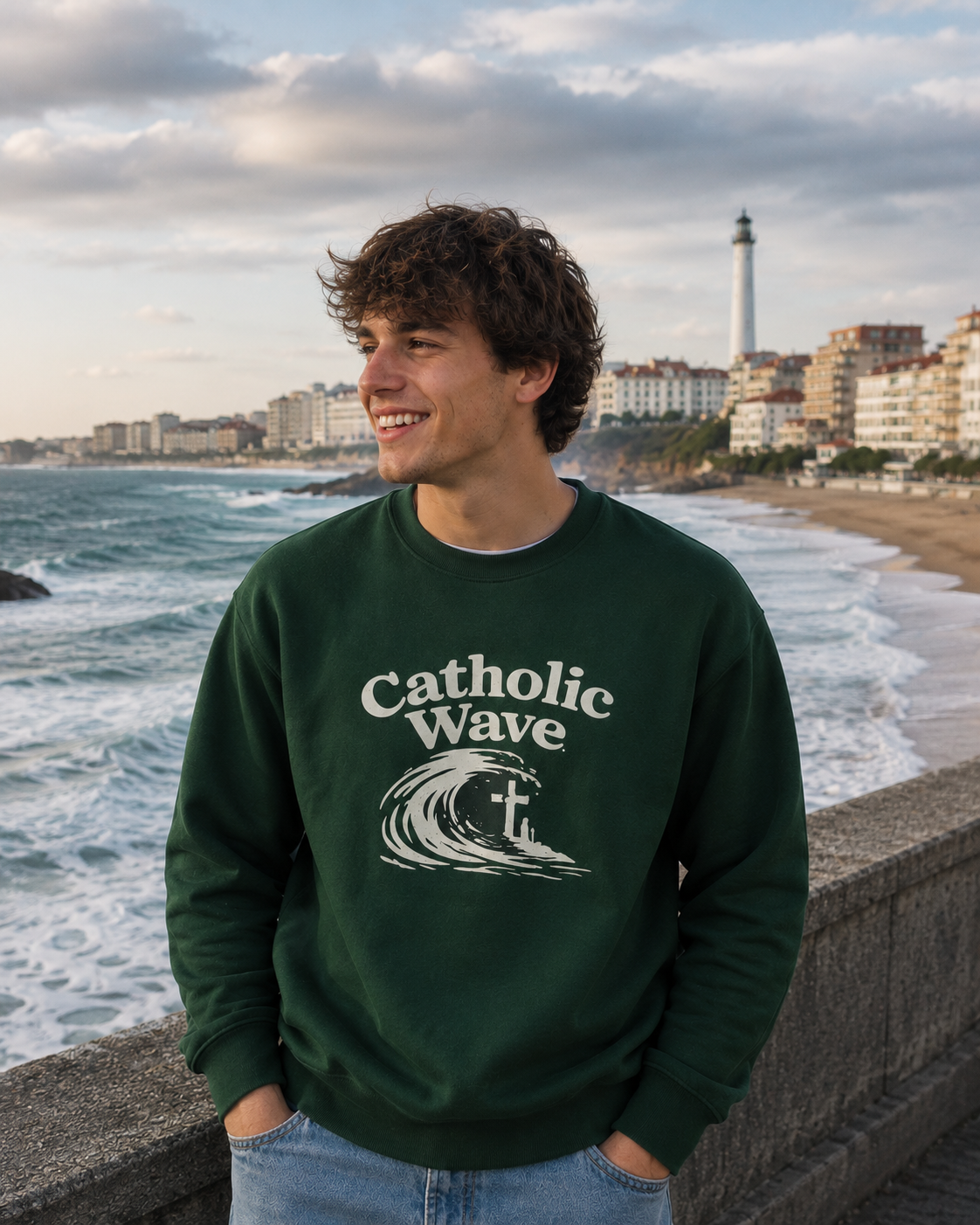 Sweatshirt premium Catholic Wave®