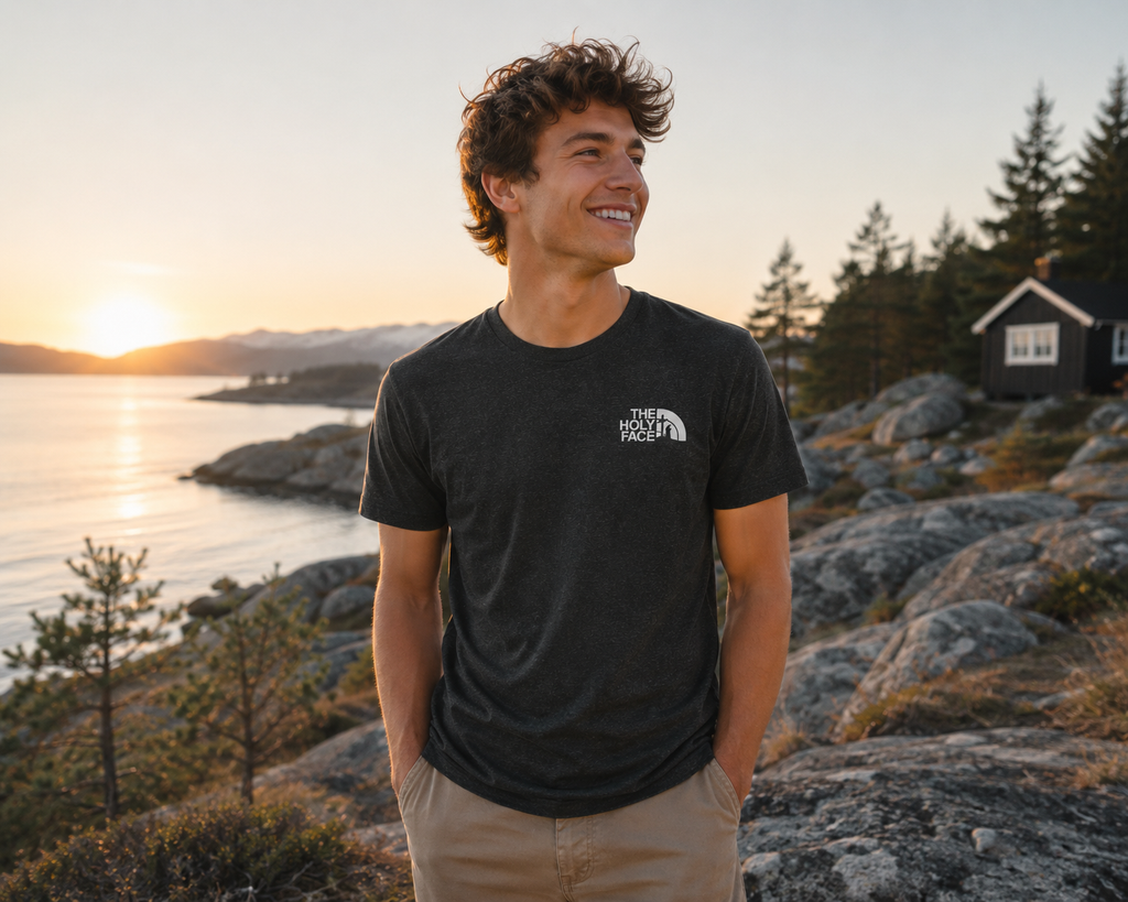 T-shirt The Holy Face® - fjord